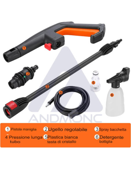 Idropulitrice elettrica 1400W destman dt-6880-95