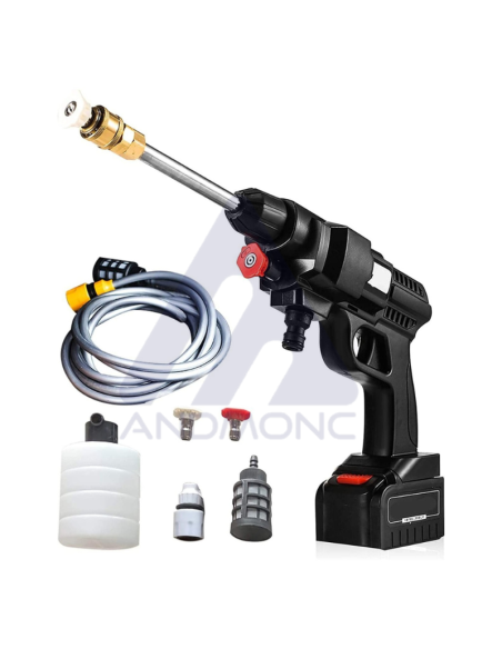 Idropulitrice ad alta pressione,48V spruzzatore a batteria 10000mA-tubo 5m, senza fili