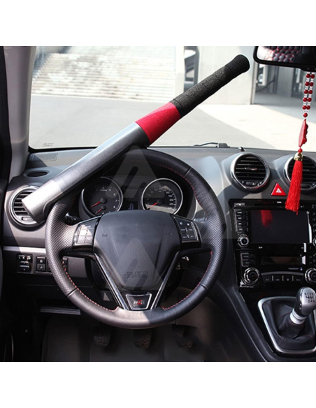 Bloccasterzo Auto forma mazza da baseball blocca volante universale sicurezza