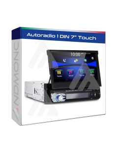 Autoradio 1 DIN schermo a scomparsa 7″ touch