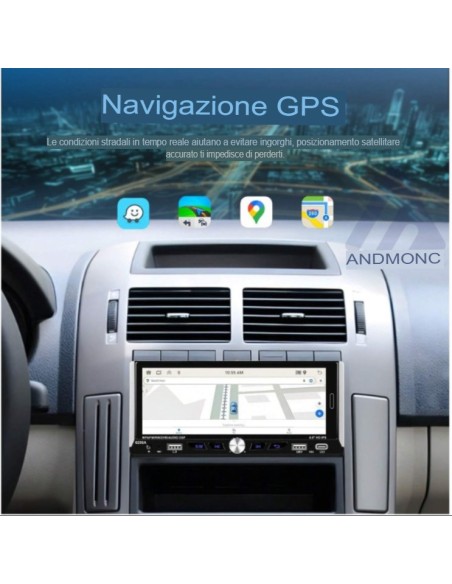 Autoradio 1 din 6.9" GPS Wifi 6280A
