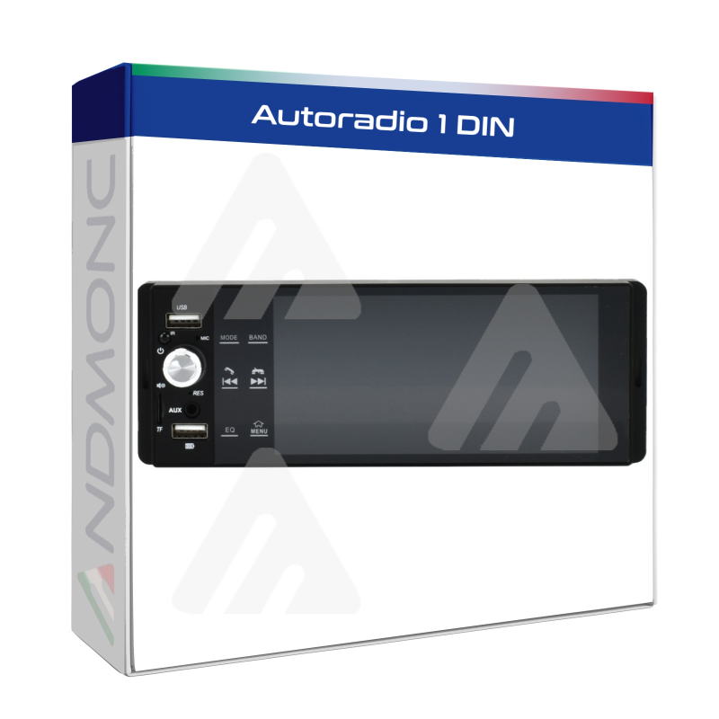 Autoradio stereo 1 din carplay android auto 60wat