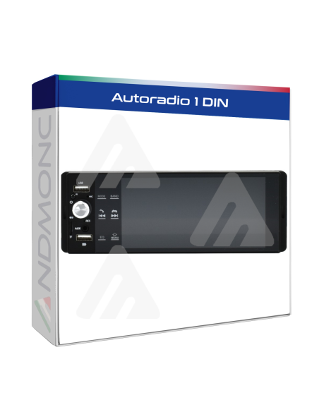 Autoradio stereo 1 din carplay android auto 60wat
