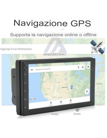 Stereo 7" Android 11 autoradio 2din aux hd bluetooth fm GPS WIFI Touch screen