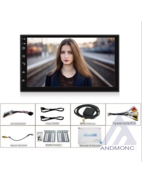 Stereo 7" Android 11 autoradio 2din aux hd bluetooth fm GPS WIFI Touch screen