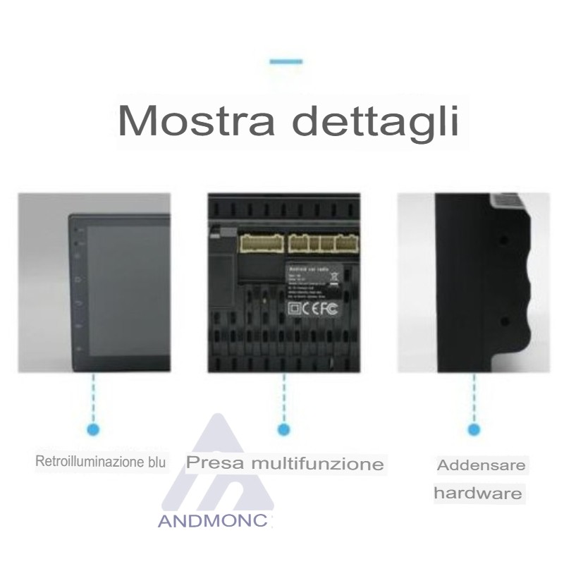 Stereo 7" Android 11 autoradio 2din aux hd...