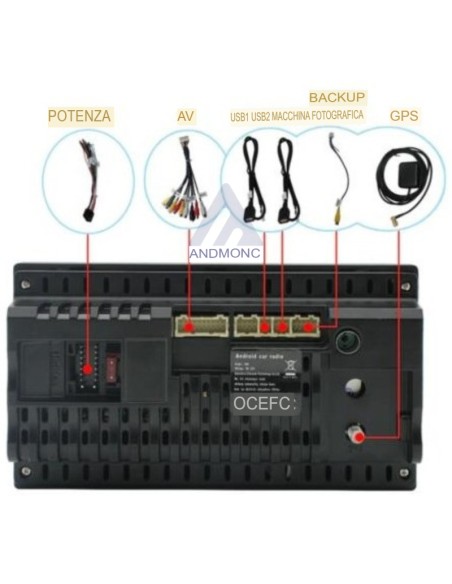 Stereo 7" Android 11 autoradio 2din aux hd bluetooth fm GPS WIFI Touch screen