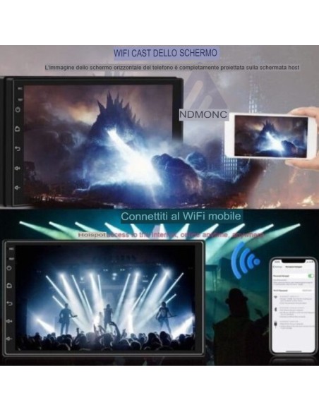 Autoradio Android 7" wifi gps bluetooth usb 2din