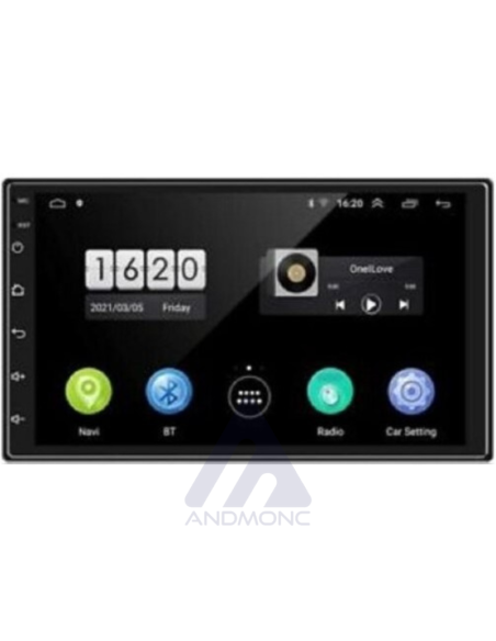 Autoradio Android 7" wifi gps bluetooth usb 2din + telecamera Parcheggio