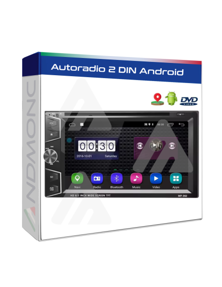 Autoradio android gps navi dvd 2din