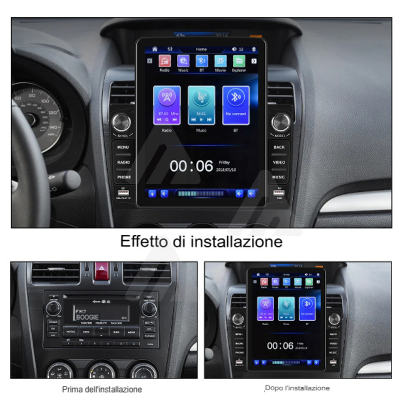 Autoradio universale 2din Bluetooth usb aux fm...