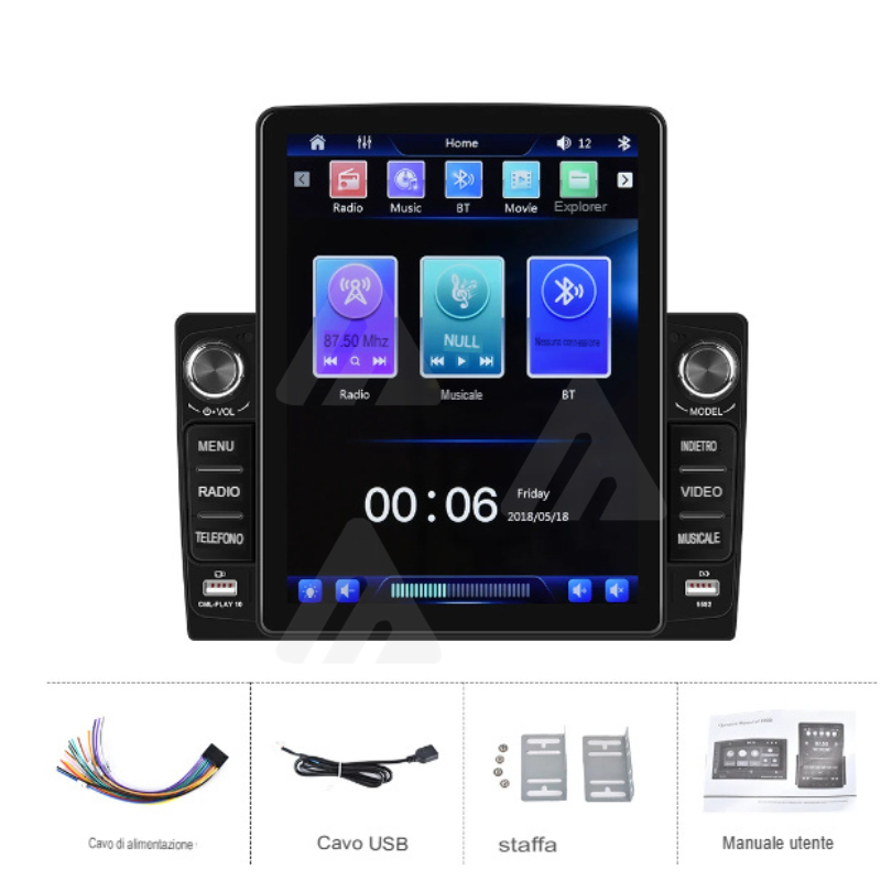 Autoradio universale 2din Bluetooth usb aux fm...