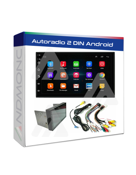 Autoradio 2din 4GB RAM 64GB ROM Android Navigatore 7"