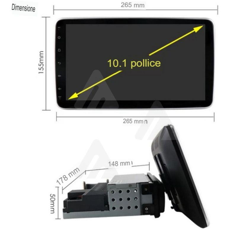 Autoradio 1 din Android, app, comandi al...