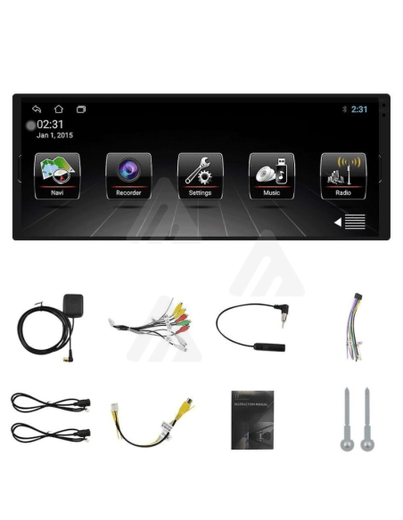 Autoradio 1 DIN Android 6.9" Ips Auto Radio gps wi-fi