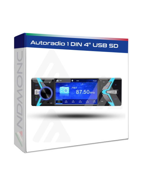 Autoradio 1 DIN Android 4" TFT HD MP5 usb sd