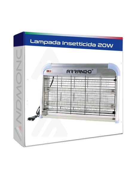 Zanzariera Elettrica 20W Professionale UV Anti Zanzare Mosche Insetti AW79355