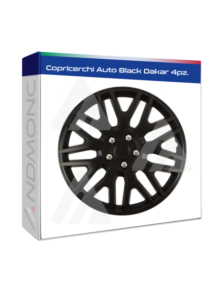 Copricerchi Auto Black Dakar 4pz.
