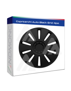 Copricerchi Auto Black Grid 4pz.