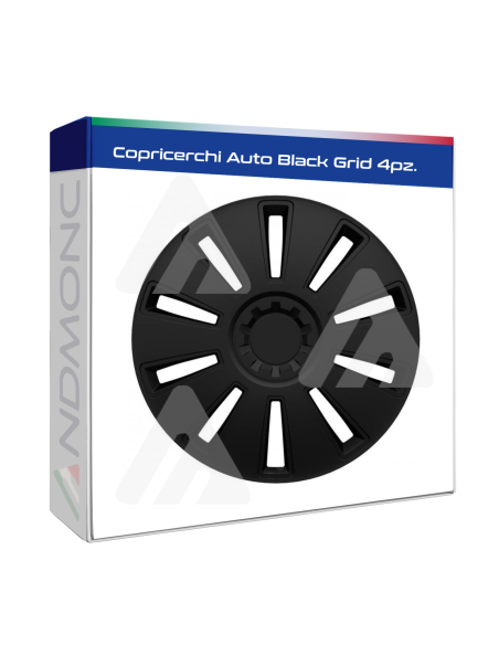 Copricerchi Auto Black Grid 4pz.