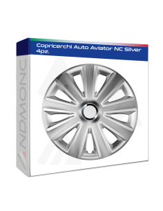 Copricerchi Auto Aviator NC Silver 4pz.