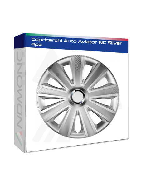 Copricerchi Auto Aviator NC Silver 4pz.