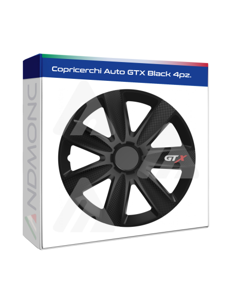 Copricerchi Auto GTX Black 4pz.