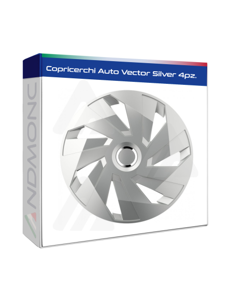 Copricerchi Auto Vector Silver 4pz.