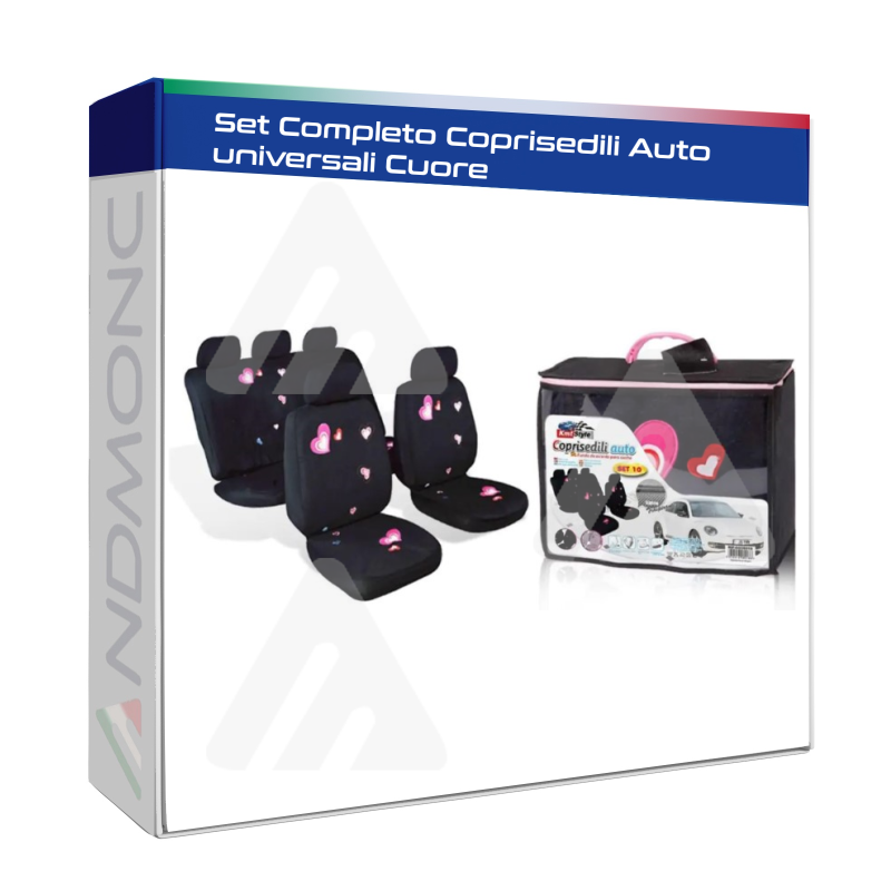 Set Completo Coprisedili Auto universali Cuore