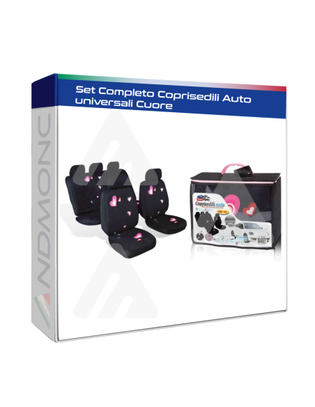 Set Completo Coprisedili Auto universali Cuore