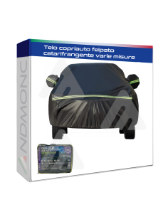 Telo copriauto felpato catarifrangente