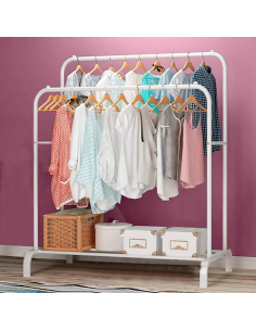 Attaccapanni appendiabiti Doppia Barra Multifunzione con... 2