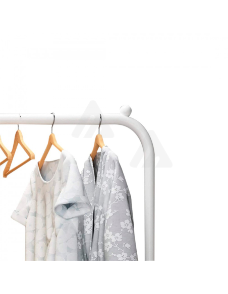 Attaccapanni appendiabiti Doppia Barra Multifunzione con Mensola Portaoggetti bianco