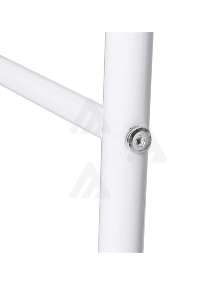 Attaccapanni appendiabiti Doppia Barra Multifunzione con Mensola Portaoggetti bianco