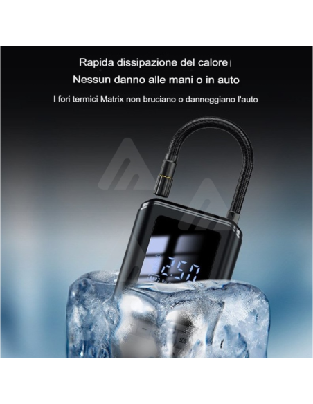 Gonfiatore pneumatici portatile wireless intelligente