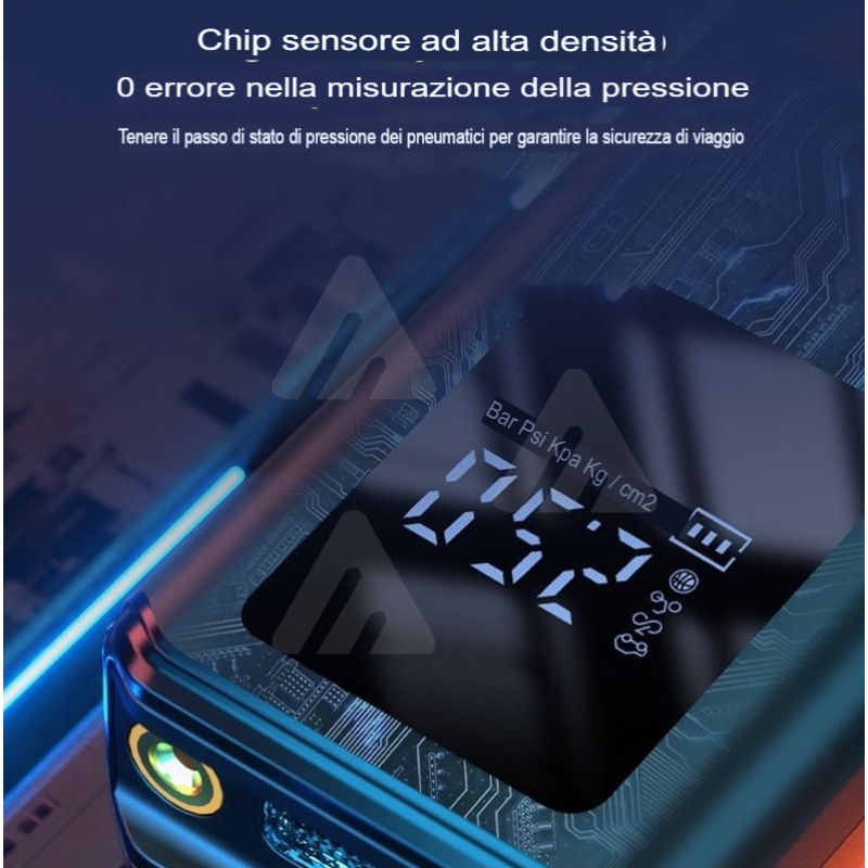 Gonfiatore pneumatici portatile wireless...