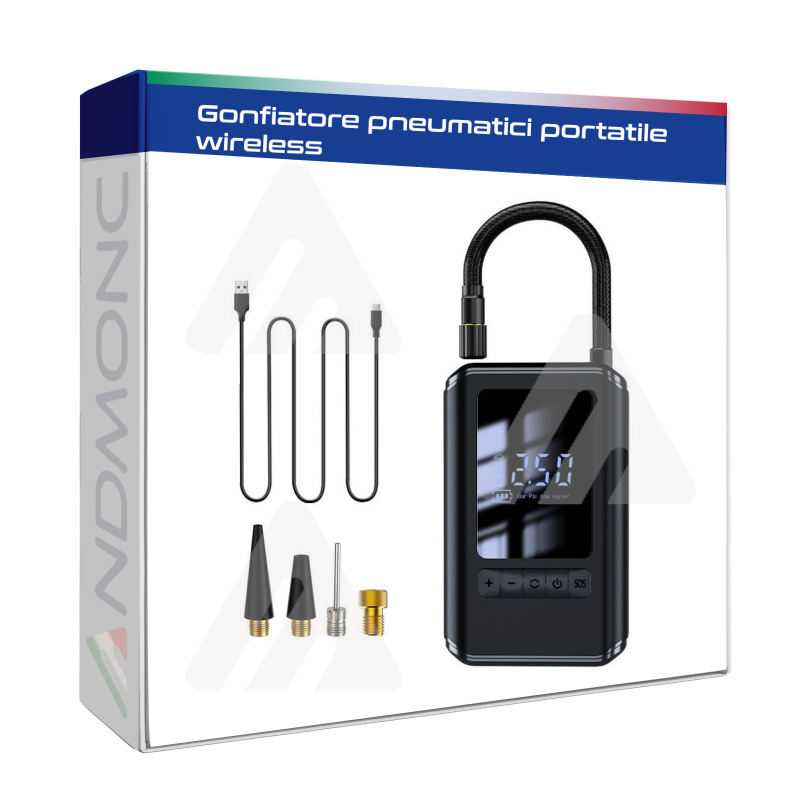 Gonfiatore pneumatici portatile wireless...