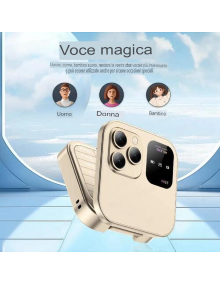 Mini Flip cellulare piccolo display dual sim pieghevole con App