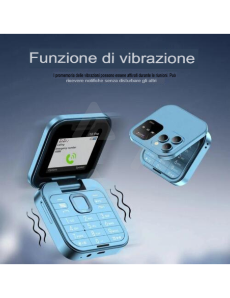 Mini Flip cellulare piccolo display dual sim pieghevole con App