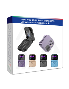 Mini Flip cellulare piccolo display dual sim pieghevole...