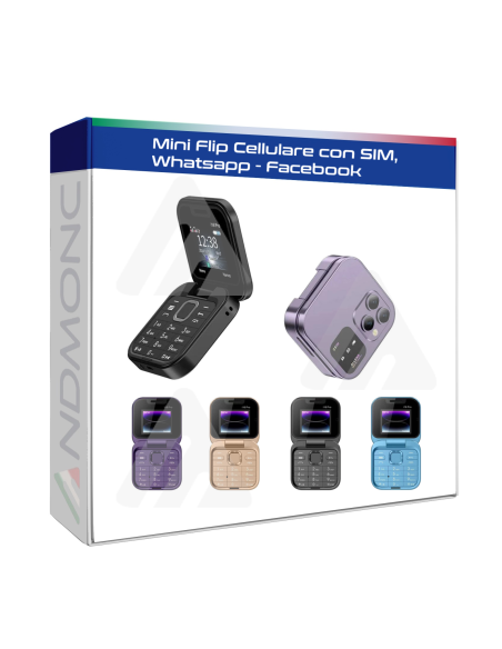 Mini Flip cellulare piccolo display dual sim pieghevole con App