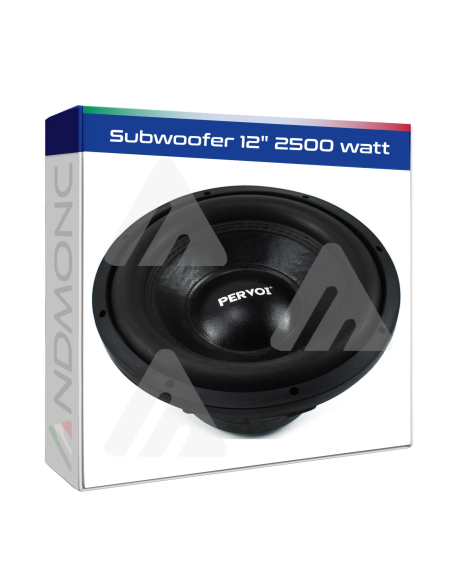 Subwoofer per auto 12" 2500W - Nero