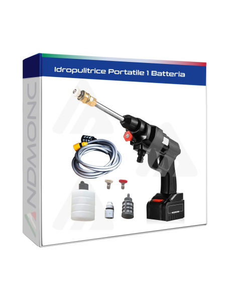 Idropulitrice ad alta pressione,48V spruzzatore a batteria 10000mA-tubo 5m, senza fili