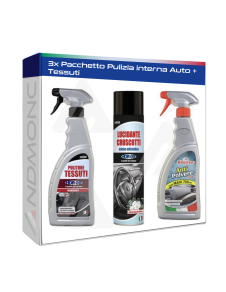 Pacchetto Pulizia interna Auto + Tessuti