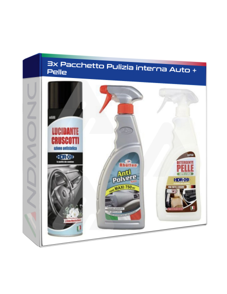 Pacchetto Pulizia interna Auto + Pelle