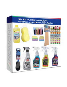Kit Pulizia Lavaggio esterno completo per Auto 10pz.