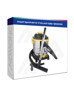 Aspirapolvere industriale 1200W a umido e secco
