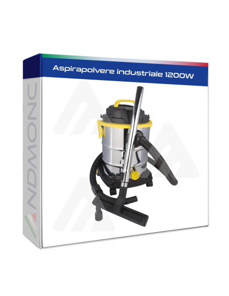 Aspirapolvere industriale 1200W a umido e secco