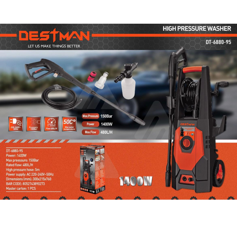 Idropulitrice elettrica 1400W destman dt-6880-95