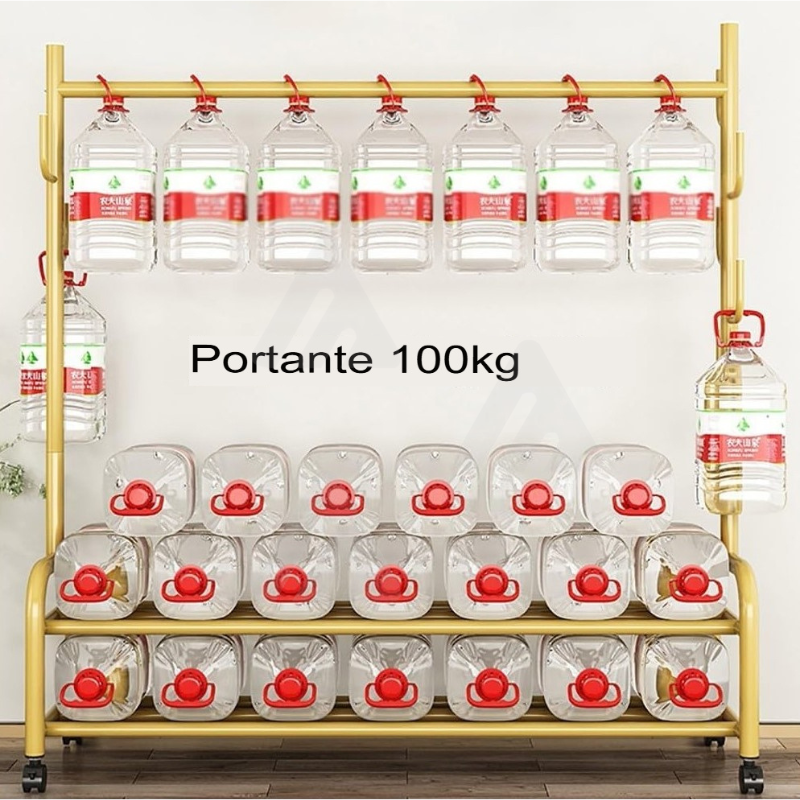 Appendiabiti Attaccapanni in ferro con ruote...